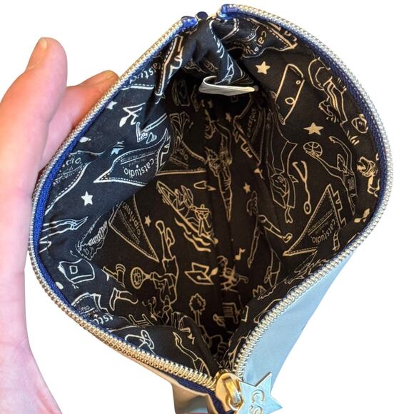 Catstudio Texas Map Embroidered Zip Pouch Travel Cosmetic Bag Cream Multicolor - Picture 3 of 6